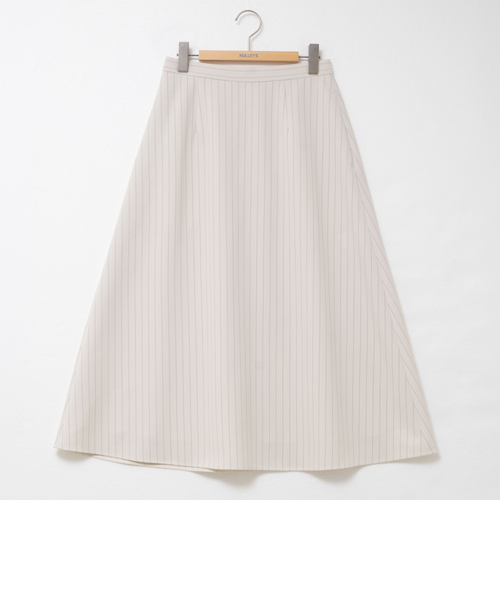 セットアップ対応》ウォッシャブルウール調フレアスカート