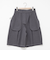 ウォッシャブルフラノ風ハーフパンツ