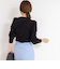 【MARILYN MOON/マリリーンムーン】14G wool modern sleeve top