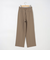 ウォッシャブル強撚ツイルワイドパンツ