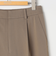ウォッシャブル強撚ツイルワイドパンツ