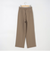 ウォッシャブル強撚ツイルワイドパンツ