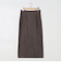 ウォッシャブルスエードダンボールタイトスカート