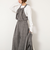 【enrica/エンリカ】グレンチェックサロペットパンツ