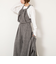 【enrica/エンリカ】グレンチェックサロペットパンツ
