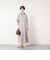 ウォッシャブルツイルロングシャツワンピース