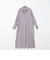 ウォッシャブルツイルロングシャツワンピース