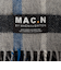 【MAC.N/マックエヌ】Lambswool Inchfad Scarf 25