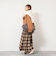 《手洗い可能》チェックニットスカート