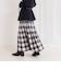 《手洗い可能》チェックニットスカート