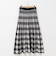 《手洗い可能》チェックニットスカート