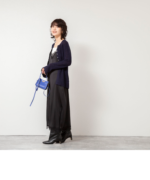 NOLLEY'S sophi マットサテンキャミワンピース ウォッシャブル