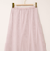 ウォッシャブルスエードサテンナロースカート