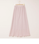 ウォッシャブルスエードサテンナロースカート
