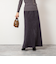 ウォッシャブルスエードサテンナロースカート