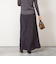 ウォッシャブルスエードサテンナロースカート
