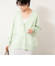 【一部WEB限定カラー】《手洗い可能》スムース編みVネックカーディガン