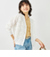 《手洗い可能》チュールフリンジVネックカーディガン