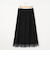 ウォッシャブル裾レースサテンナロースカート