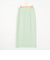 《セットアップ対応》ウォッシャブルバックサテンタイトスカート