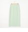 《セットアップ対応》ウォッシャブルバックサテンタイトスカート