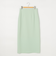 《セットアップ対応》ウォッシャブルバックサテンタイトスカート