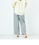ウォッシャブルWウエストワイドパンツ