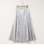 45th limited editionウォッシャブルメタリックマチ入りマキシスカート