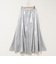 45th limited editionウォッシャブルメタリックマチ入りマキシスカート