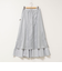 45th limited editionウォッシャブルメタリックマチ入りマキシスカート