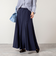 【WEB＆一部店舗限定色アイテム】ウォッシャブルヴィンテージタフタマチ入りマキシスカート