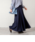 【WEB＆一部店舗限定色アイテム】ウォッシャブルヴィンテージタフタマチ入りマキシスカート