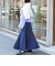 【WEB限定】ウォッシャブルヴィンテージタフタマチ入りマキシスカート