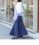【WEB限定】ウォッシャブルヴィンテージタフタマチ入りマキシスカート