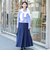 【WEB限定】ウォッシャブルヴィンテージタフタマチ入りマキシスカート