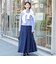 【WEB限定】ウォッシャブルヴィンテージタフタマチ入りマキシスカート