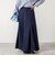 【WEB限定】ウォッシャブルヴィンテージタフタマチ入りマキシスカート