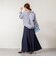 【WEB限定】ウォッシャブルヴィンテージタフタマチ入りマキシスカート