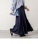 【WEB限定】ウォッシャブルヴィンテージタフタマチ入りマキシスカート
