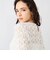 ウォッシャブルストレッチレースペプラムプルオーバー