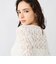 ウォッシャブルストレッチレースペプラムプルオーバー