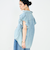 【RM denim】ラッフルスリーブデニムブラウス