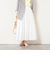 ウォッシャブルタフタタックフレアロングスカート