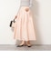 ウォッシャブルタフタタックフレアロングスカート