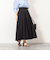 ウォッシャブルタフタタックフレアロングスカート