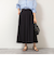 ウォッシャブルタフタタックフレアロングスカート