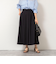 ウォッシャブルタフタタックフレアロングスカート