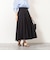 ウォッシャブルタフタタックフレアロングスカート