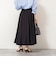 ウォッシャブルタフタタックフレアロングスカート