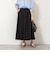 ウォッシャブルタフタタックフレアロングスカート